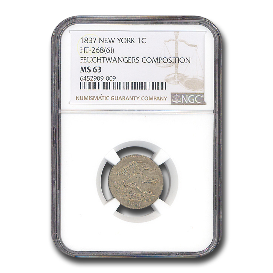 1837 Feuchtwanger Cent MS-63 NGC | eBay
